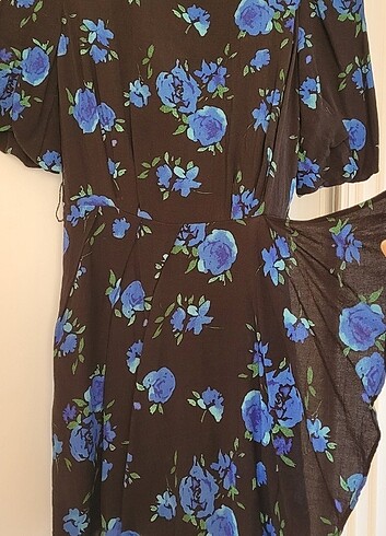 s Beden çeşitli Renk Bershka mavi çiçekli