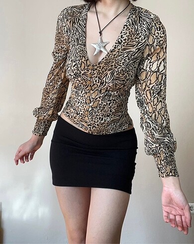 H&M leopar bluz