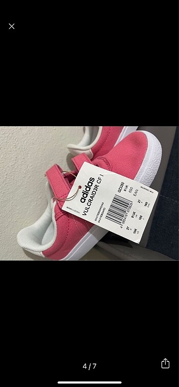 27 Beden pembe Renk Adidas çocuk ayakkabı
