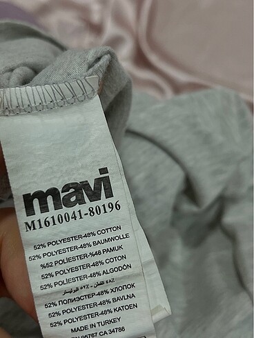 universal Beden mavi oversize t-shirt