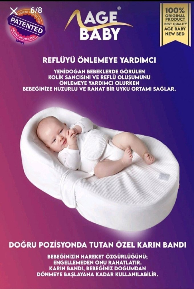 age baby reflü yatagi - Görsel 2