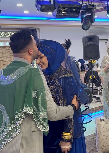 Bordo Kurdeleli ve laciver Duvak/Düğün Aksesuar Seti - Görsel 8