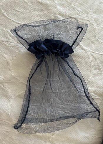 Bordo Kurdeleli ve laciver Duvak/Düğün Aksesuar Seti - Görsel 5