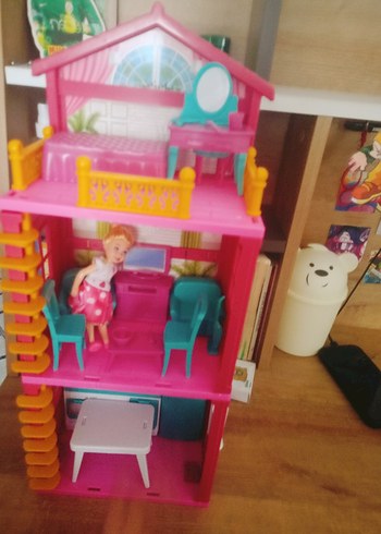 Renkli Pembe Oyuncak Ev - Görsel 5