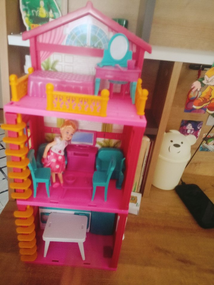 Renkli Pembe Oyuncak Ev - Görsel 5