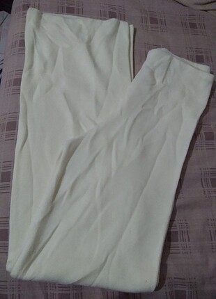 s Beden beyaz Renk Triko kırık beyaz pantolon 
