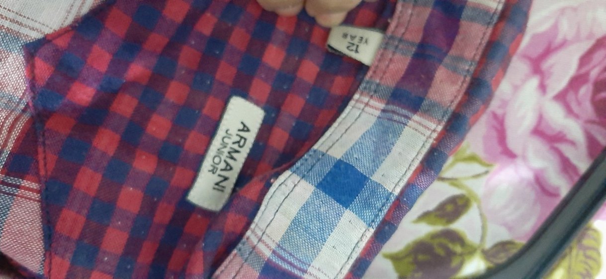 Bordo Kareli Erkek Gömlek, Uzun Kollu, Düğmeli - Görsel 4