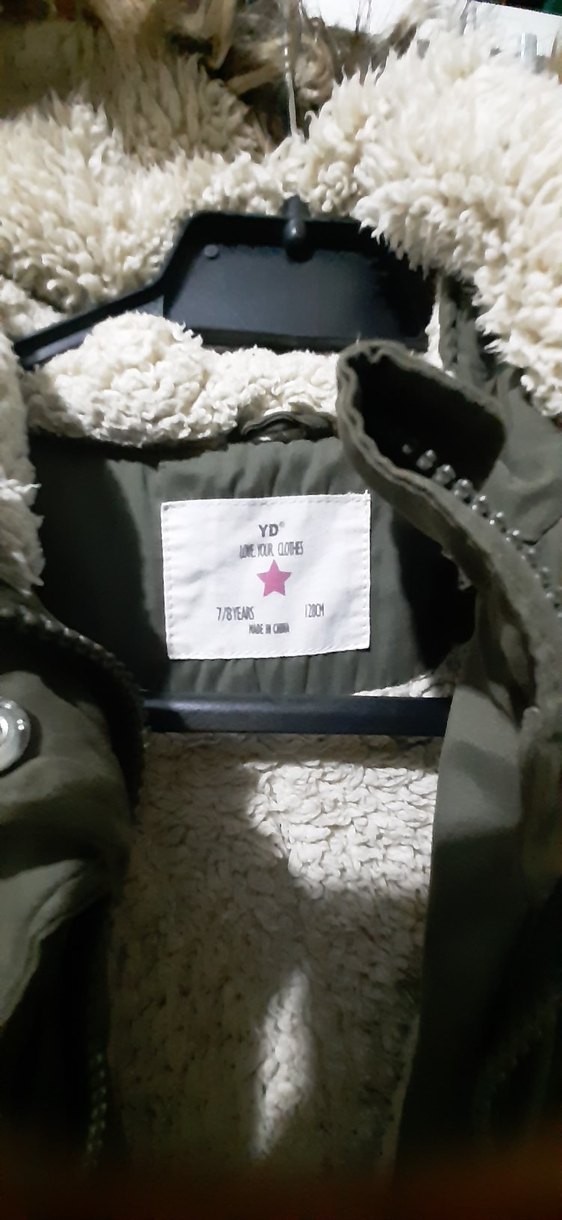 Düğmeli ve fermuarlı haki Kadın Ceket - Görsel 2