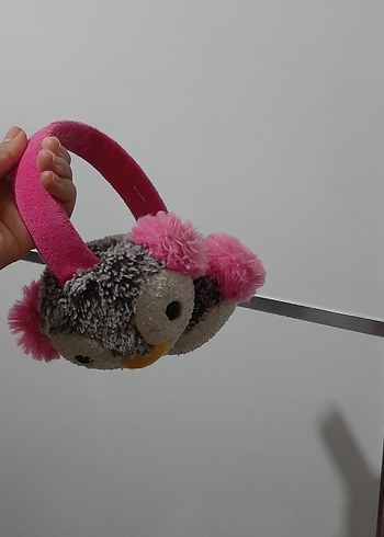 Renkli Peluş bere kulaklik - Görsel 2