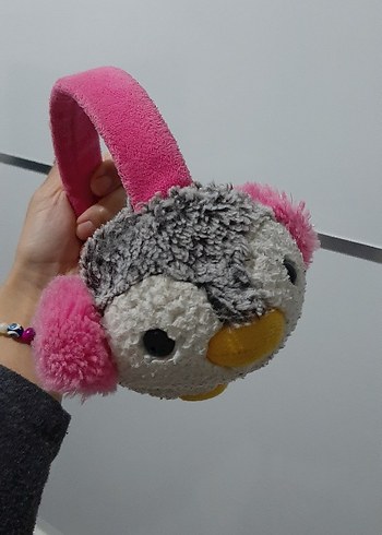 Renkli Peluş bere kulaklik - Görsel 3