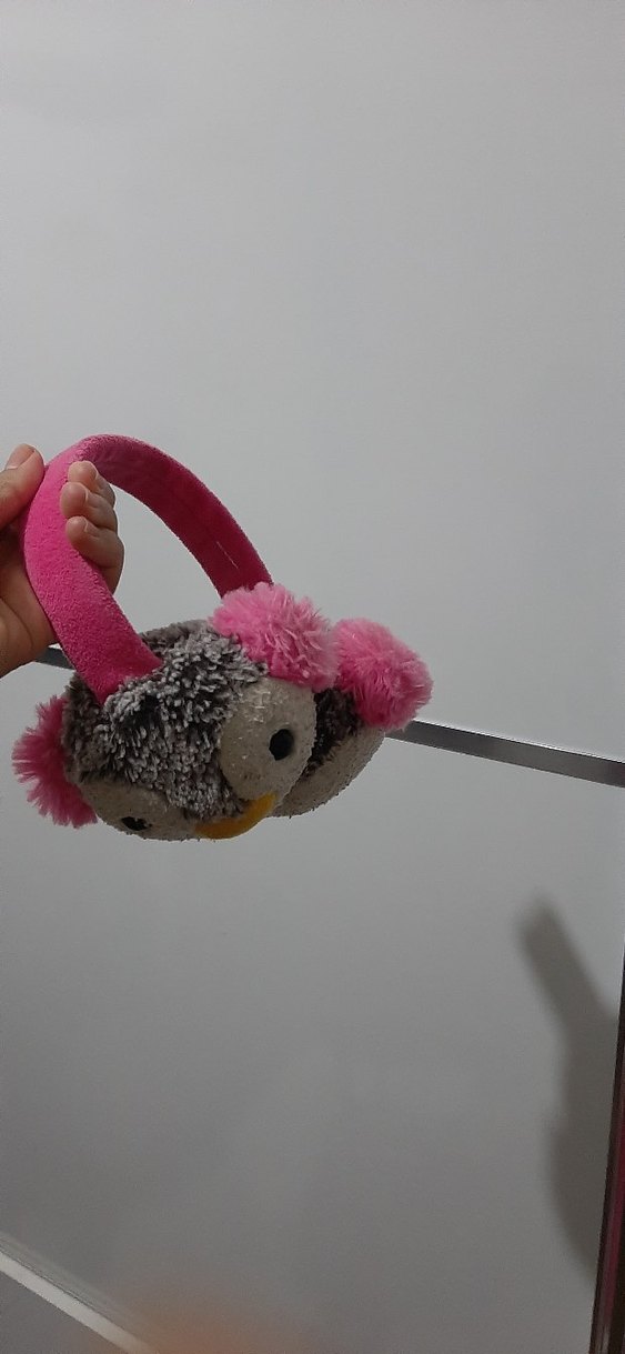 Renkli Peluş bere kulaklik - Görsel 2