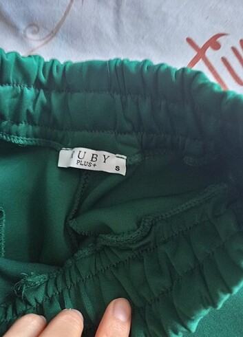 Yeşil scuba pantolon