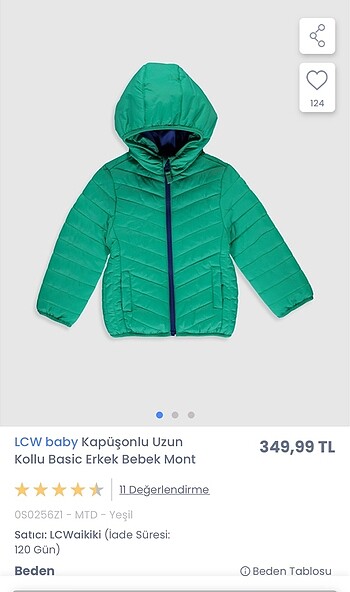 LC Waikiki Erkek bebek şişme mont