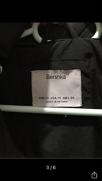 xs Beden Bershka siyah mont