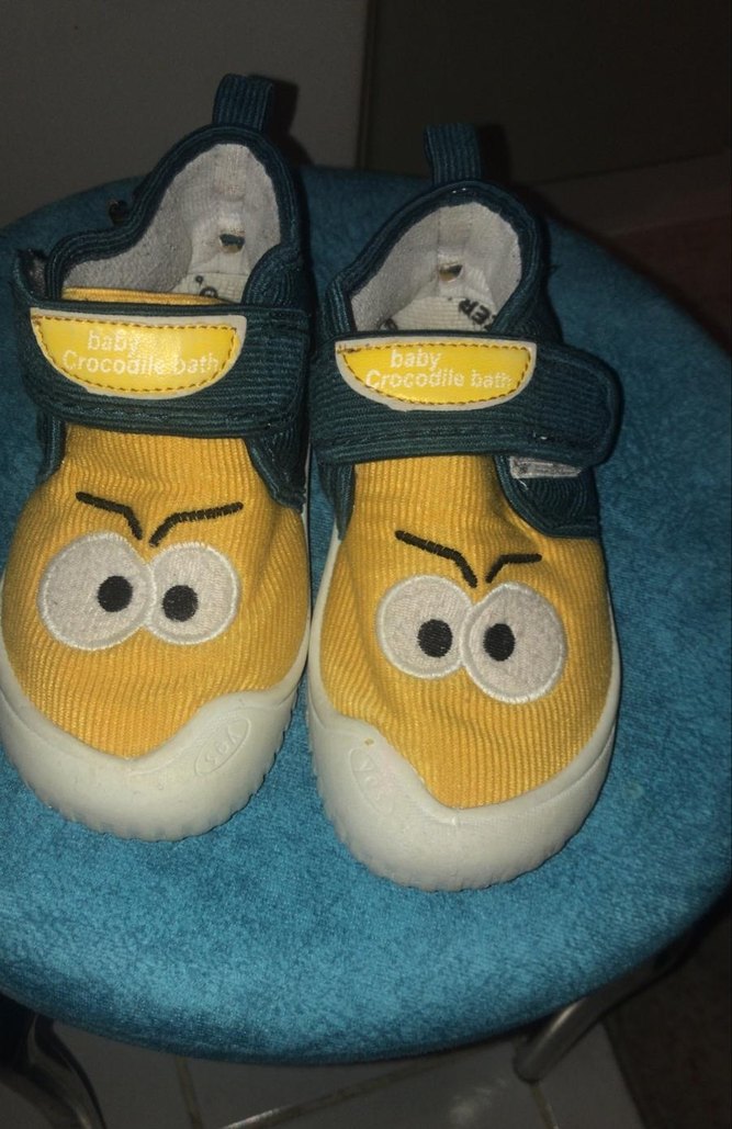 Sarı Baskılı Erkek çocuk ev patiği - Görsel 3