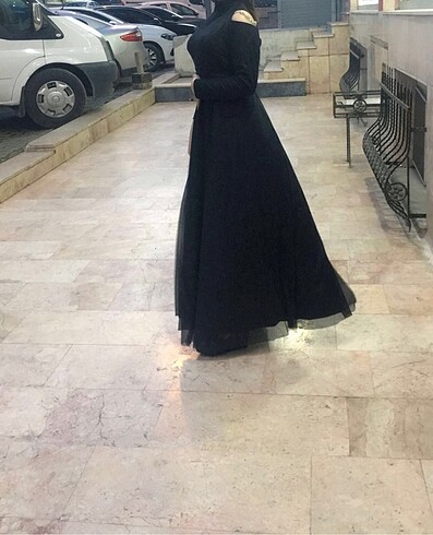 Siyah simli abiye