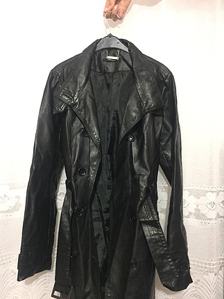 Deri trenchcoat
