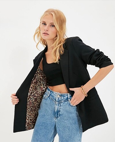 Siyah Regular Blazer Ceket
