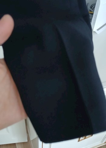 Kadın Siyah Midi Kumaş Pantolon - Görsel 5