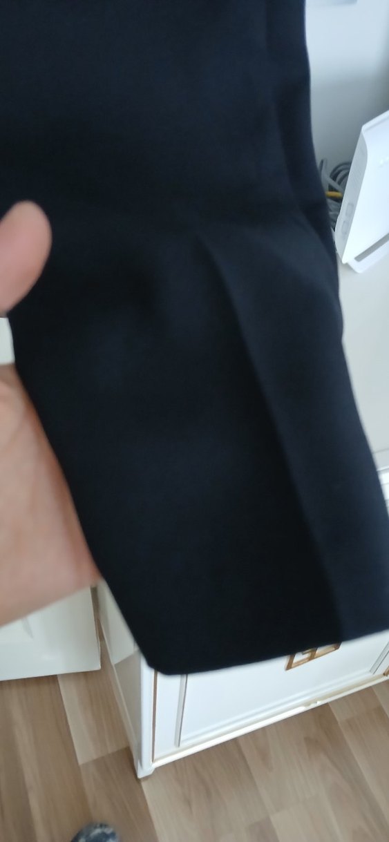 Kadın Siyah Midi Kumaş Pantolon - Görsel 5