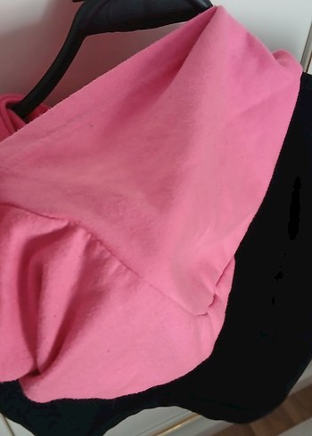 Kız Çocuk Pembe Kapüşonlu Sweatshirt - Görsel 4
