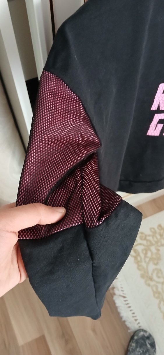 Kız Çocuk Pembe Kapüşonlu Sweatshirt - Görsel 2