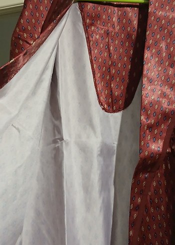 Bordo Yılan Desenli 3 beden Sabahlık collection marka - Görsel 7