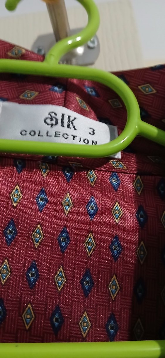 Bordo Yılan Desenli 3 beden Sabahlık collection marka - Görsel 3