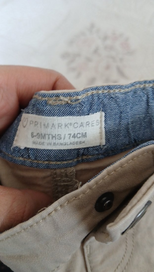 Primark cares marka Bej Erkek Çocuk Regular Fit Şort - Görsel 3