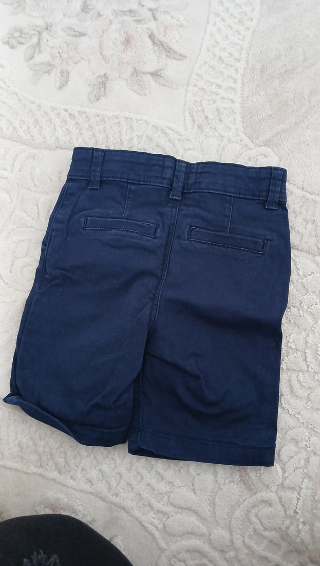 Primark cares marka Düğmeli Koyu Mavi Erkek Çocuk Denim Şort - Görsel 2