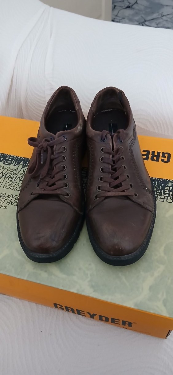 Kahverengi Deri Erkek Klasik Ayakkabı - Görsel 2