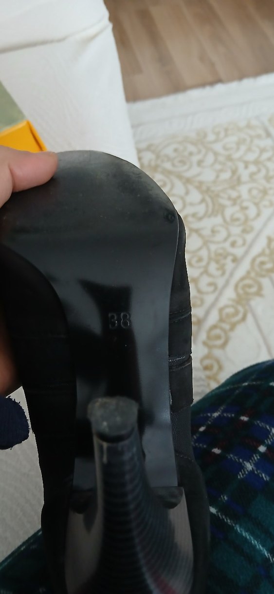 Kadın Siyah Pileli Dolgu Topuk Bot - Görsel 4