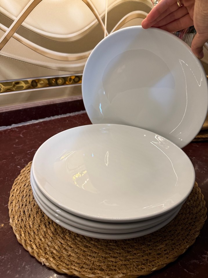 Beyaz Seramik Yemek Tabağı Seti - Görsel 2