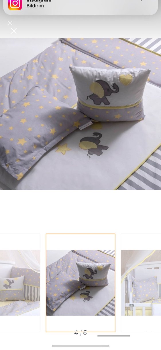 Mini Baby Aqua Sarı Bebek Uyku Seti 70x130 - Görsel 3