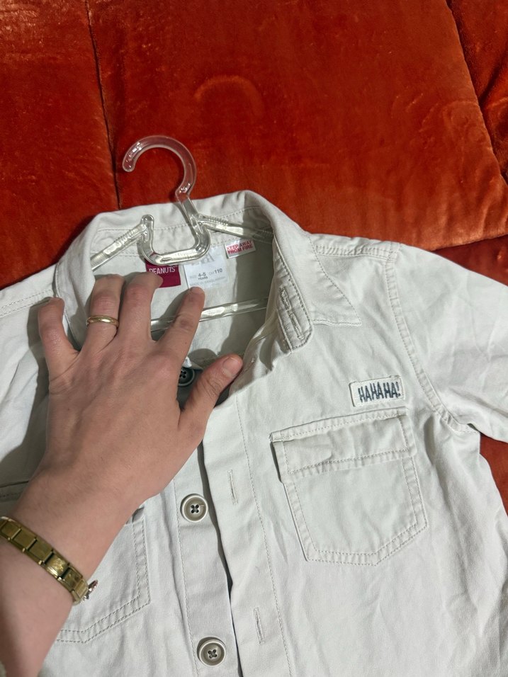 Erkek Çocuk Beyaz Keten Gömlek - Görsel 3