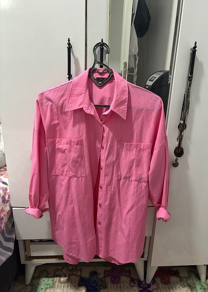 Pembe gömlek - Görsel 2