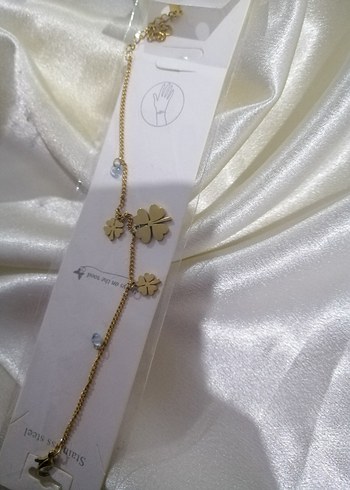 Altın Renk Zincir Detaylı Kadın El Zinciri - Görsel 3