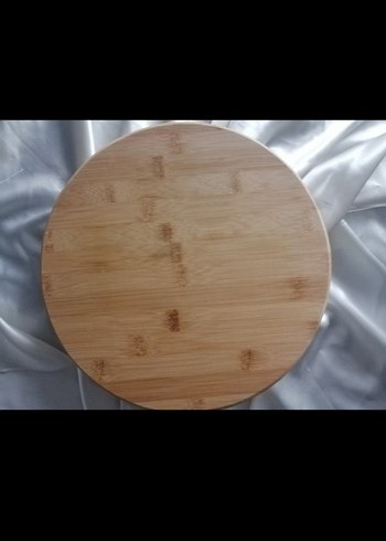 Bej Parlak Bohem Tarzı Yuvarlak Sunum Tabağı - Görsel 3