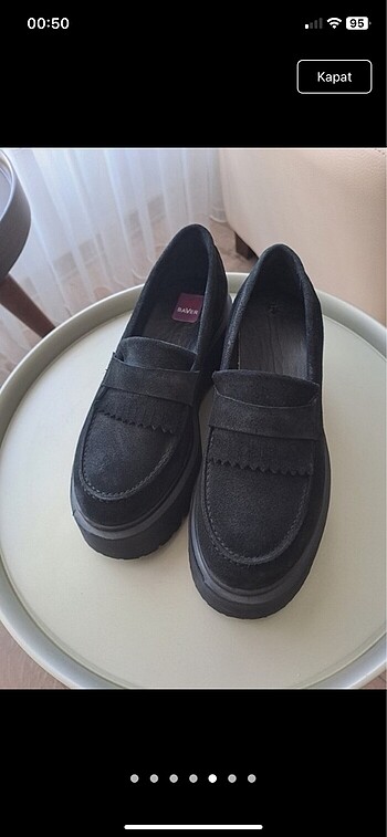 Hakiki süet loafer