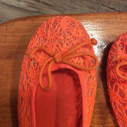 38 Beden turuncu Renk Orange babet ayakkabı 