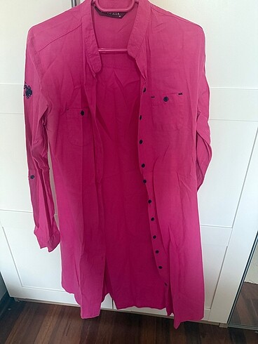 US Polo Fuşya yazlık elbise