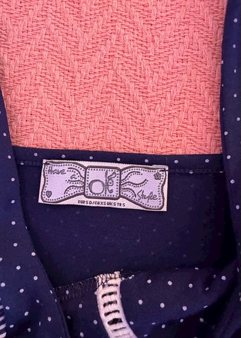 Puantiyeli Fırfırlı Mini Elbise - Görsel 4