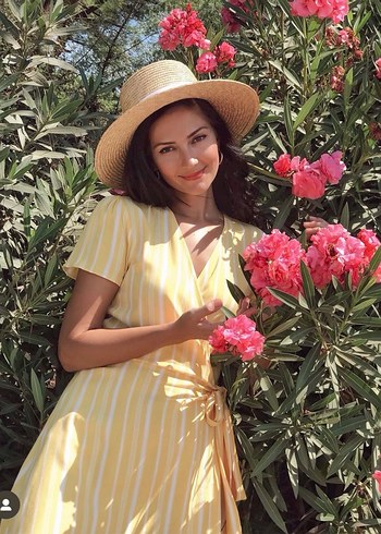 Sarı Bohem Mini Elbise - Görsel 2