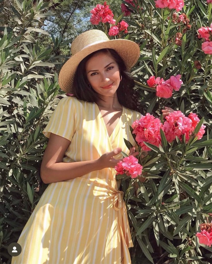 Sarı Bohem Mini Elbise - Görsel 2