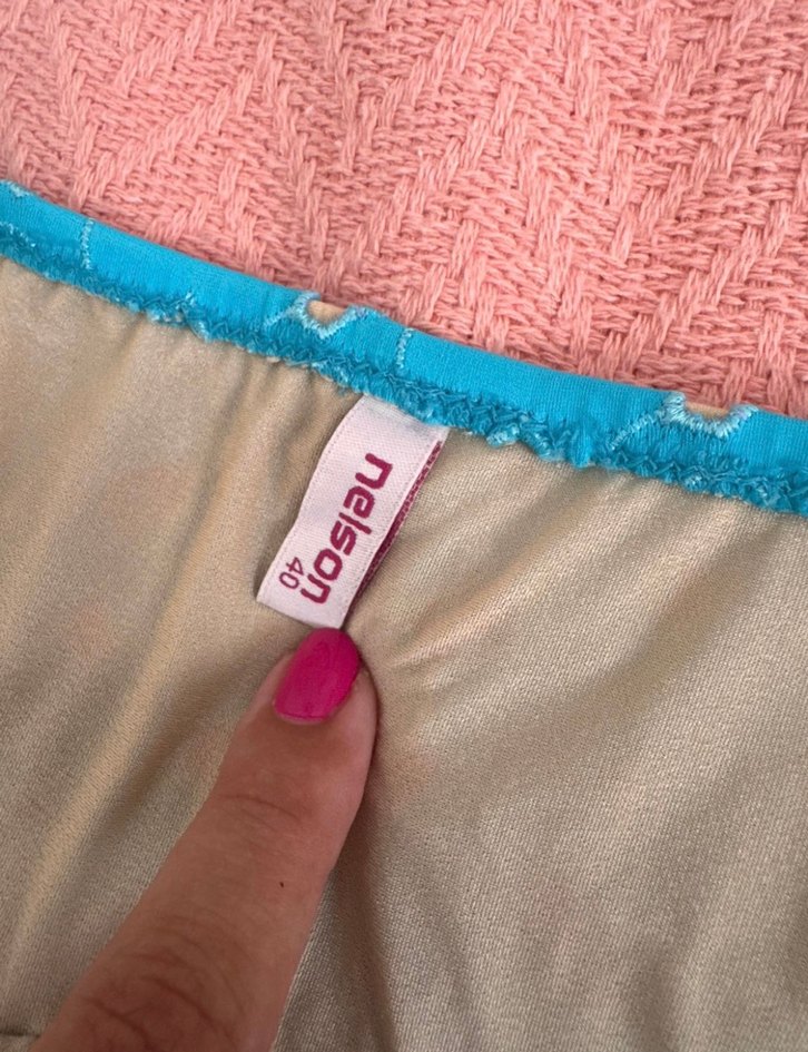 Dantel Detaylı Turkuaz Mayokini - Görsel 5