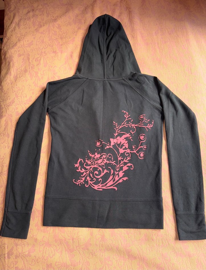 Gri Kapüşonlu Sweatshirt 36-38 Beden - Görsel 4