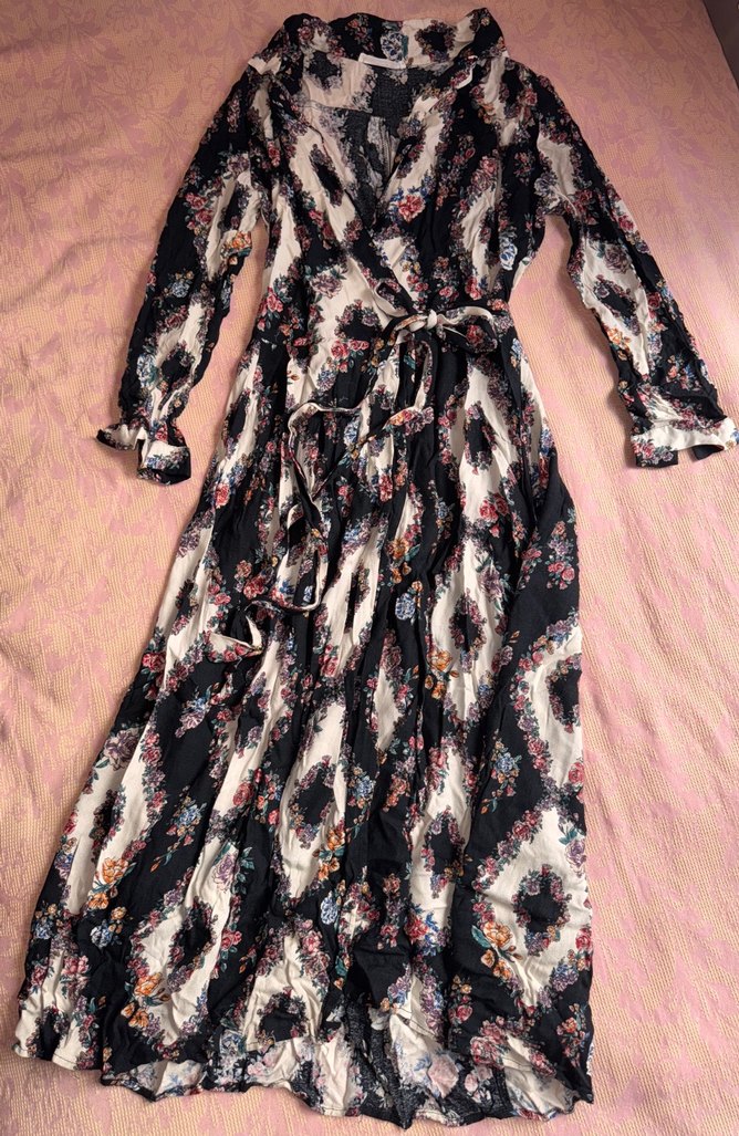 Mango Marka Desenli Kadın Elbise - Görsel 4