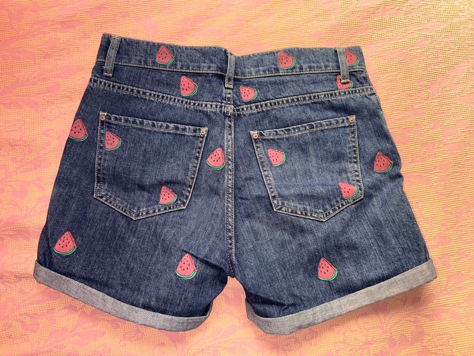 Mudo Marka Karpuz Desenli Denim Şort - Görsel 3