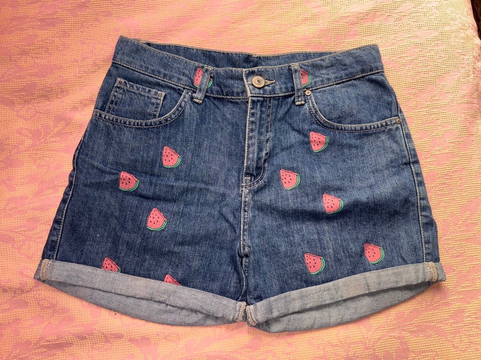 Mudo Marka Karpuz Desenli Denim Şort - Görsel 2