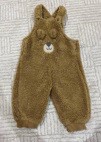 Kahverengi Kürklü Bebek Tulumu